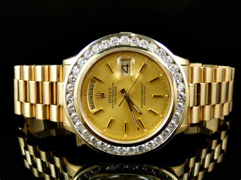 used mens diamond rolex|pre owned men's gold rolex.